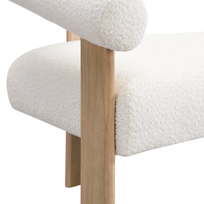 Loft Round armrest loveseat Rubber Wood