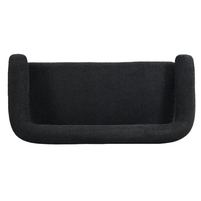 Loft Round armrest loveseat Rubber Wood