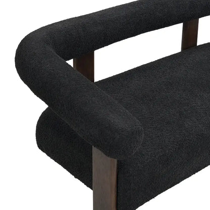 Loft Round armrest loveseat Rubber Wood