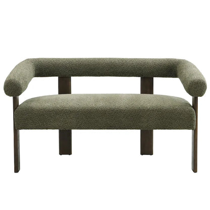 Loft Round armrest loveseat Rubber Wood