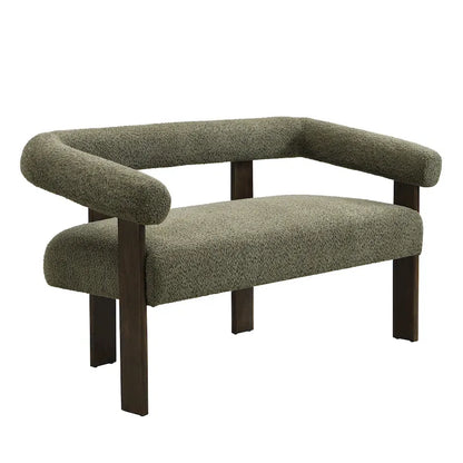 Loft Round armrest loveseat Rubber Wood