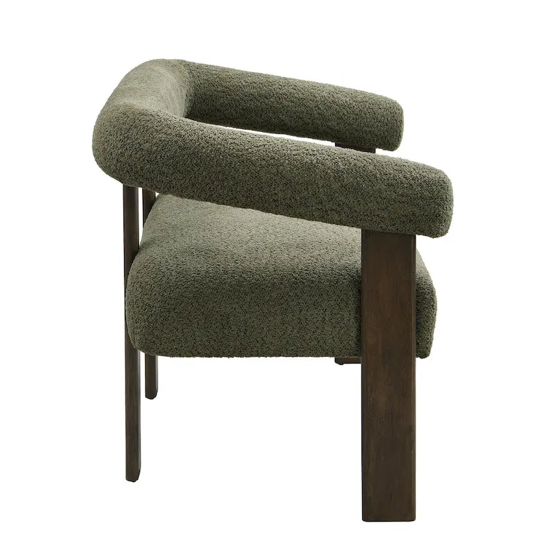 Loft Round armrest loveseat Rubber Wood
