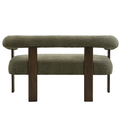 Loft Round armrest loveseat Rubber Wood