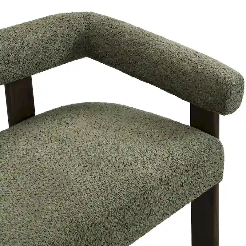 Loft Round armrest loveseat Rubber Wood