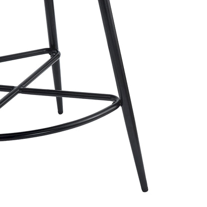 26 Retro Swivel Counter Stools, Set of 2 PU Leather Bar Chairs with Cushioned Seat and Iron Frame
