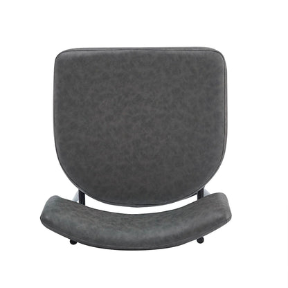 26 Retro Swivel Counter Stools, Set of 2 PU Leather Bar Chairs with Cushioned Seat and Iron Frame
