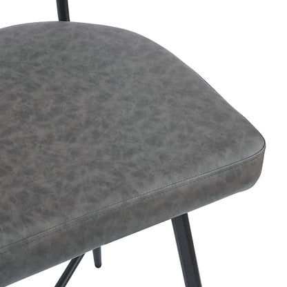 26 Retro Swivel Counter Stools, Set of 2 PU Leather Bar Chairs with Cushioned Seat and Iron Frame