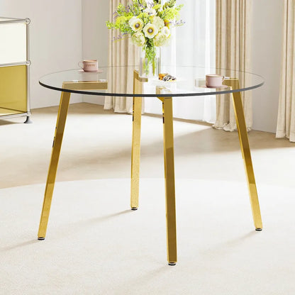Modern Tempered Glass Table Dining Table Coffee Table End Table Entryway Table for Dining Room