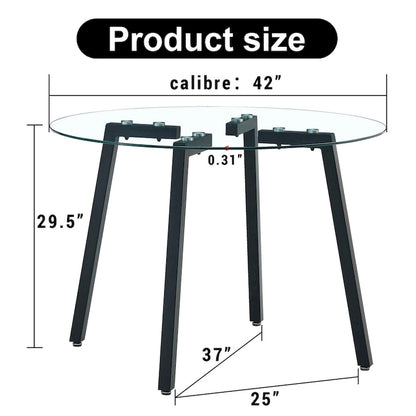 Modern Tempered Glass Table Dining Table Coffee Table End Table Entryway Table for Dining Room