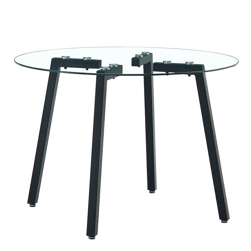 Modern Tempered Glass Table Dining Table Coffee Table End Table Entryway Table for Dining Room