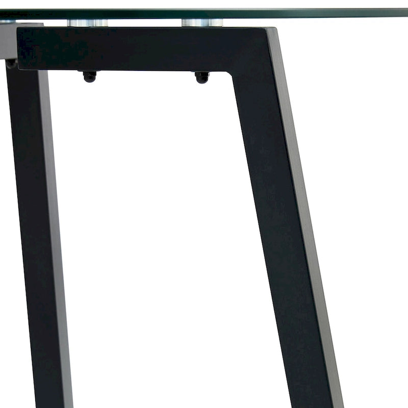 Modern Tempered Glass Table Dining Table Coffee Table End Table Entryway Table for Dining Room