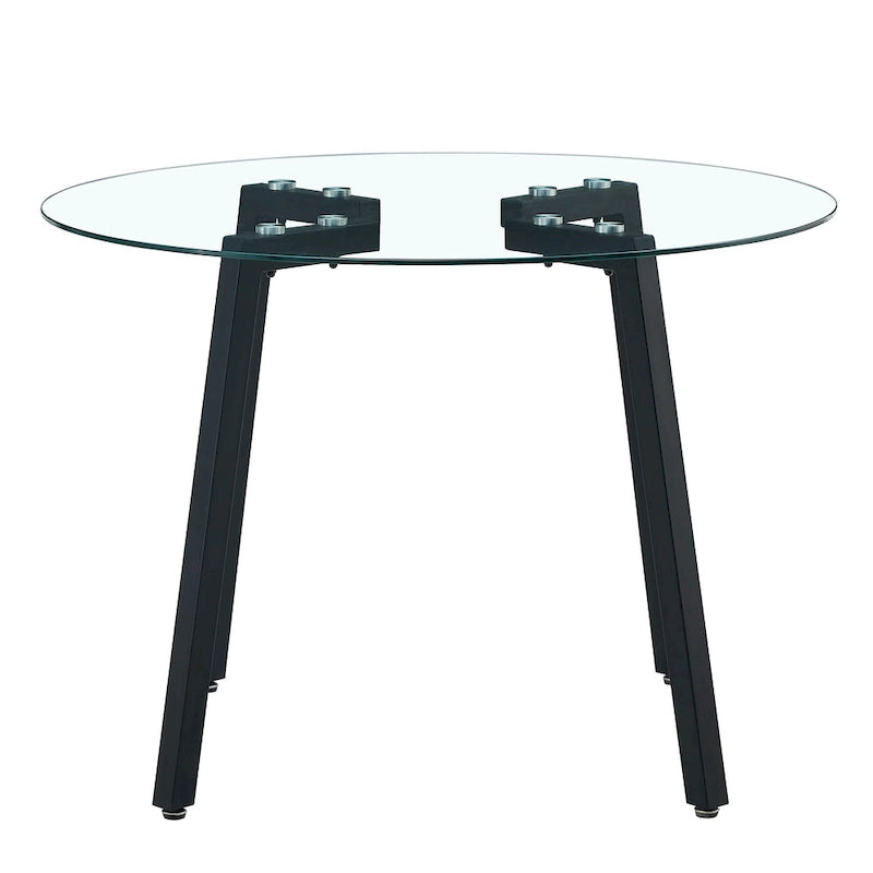 Modern Tempered Glass Table Dining Table Coffee Table End Table Entryway Table for Dining Room