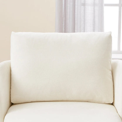 Chenille 360 Swivel Barrel Chair with Ergonomic Curved Design and 440lb Weight Capacity