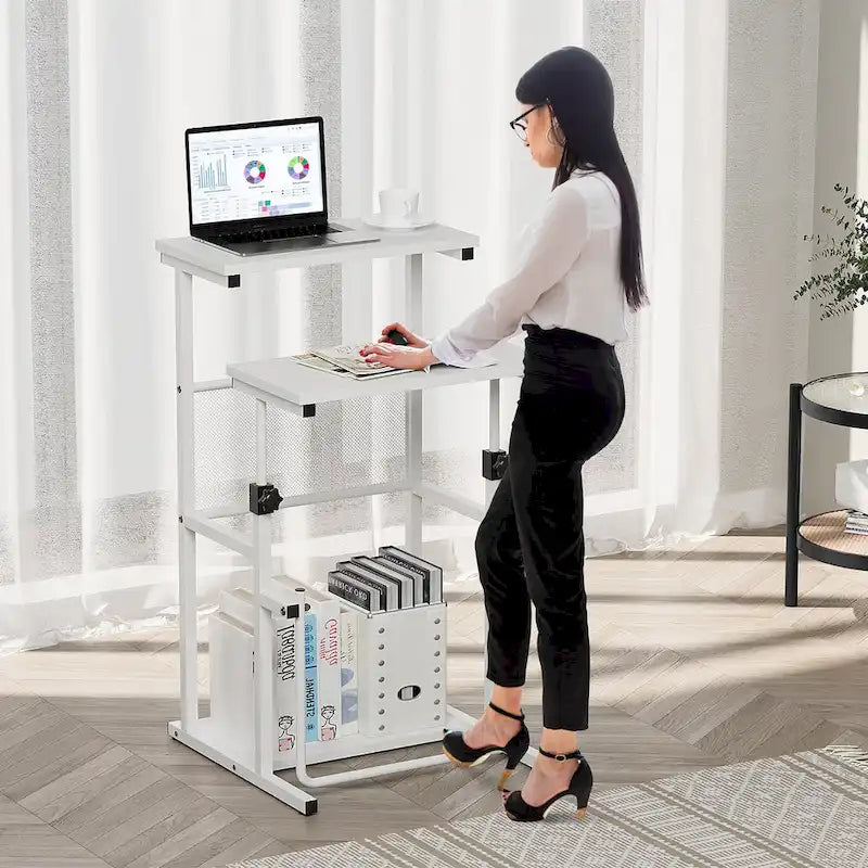 Standing Desk, Adjustable Height Laptop Table