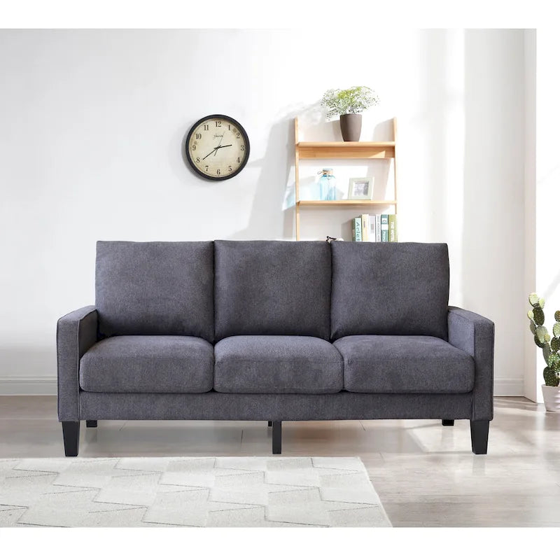 Modern Living Room Furniture Sofa in Beige Fabric