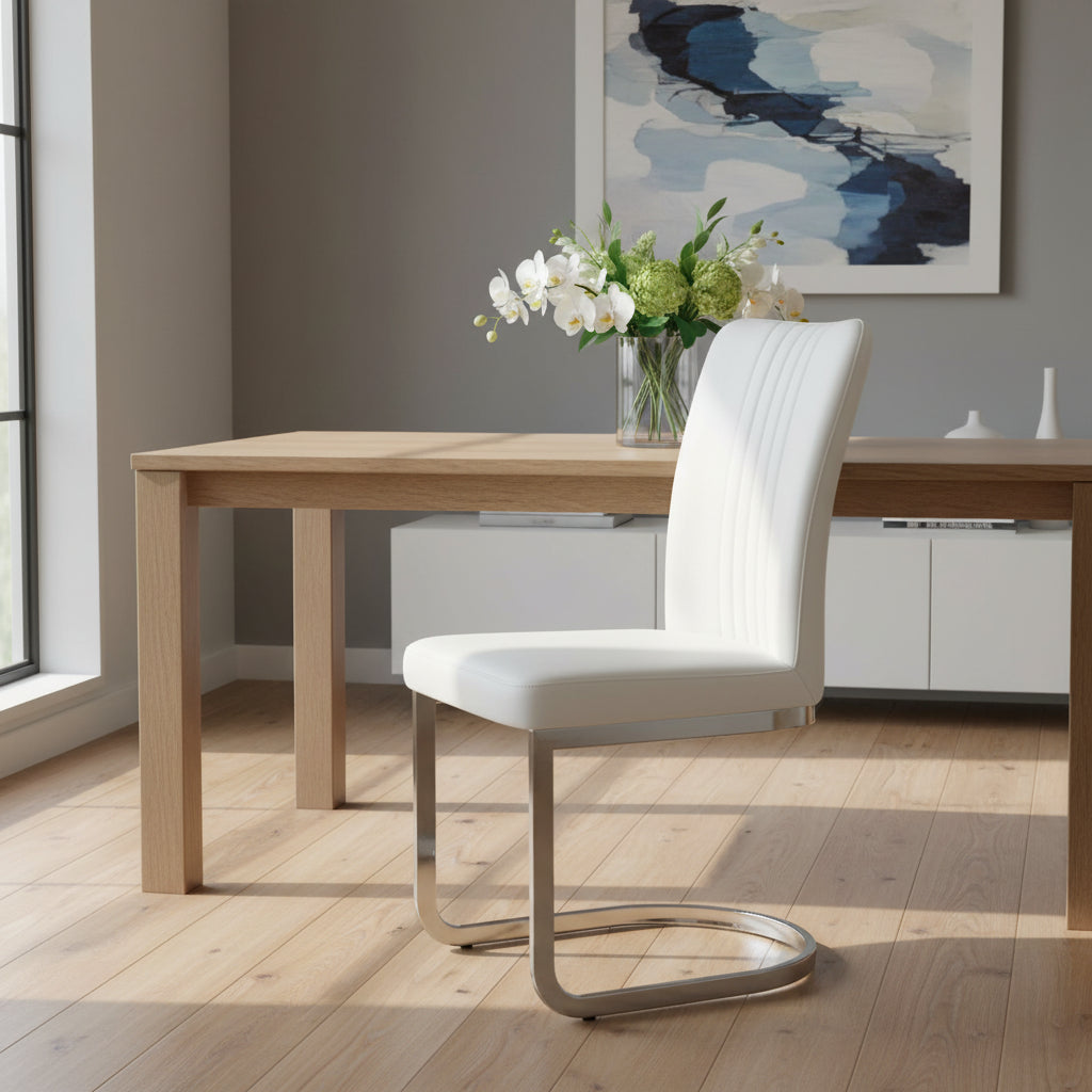 Channel Back Cantilever Side Chair, Set of 4