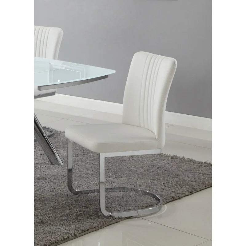 Channel Back Cantilever Side Chair, Set of 4