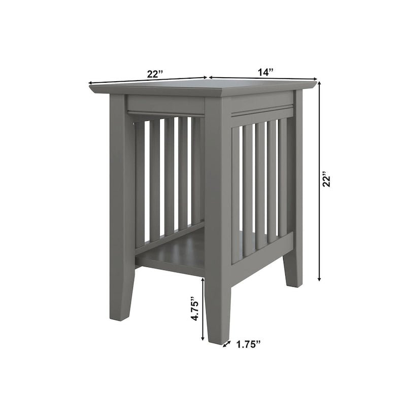 Mission Chair Side Table