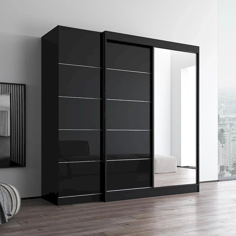 Wardrobe with 1 Mirror