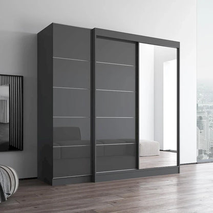 Wardrobe with 1 Mirror