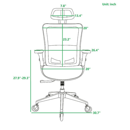 Mesh Office Chair with lock Function