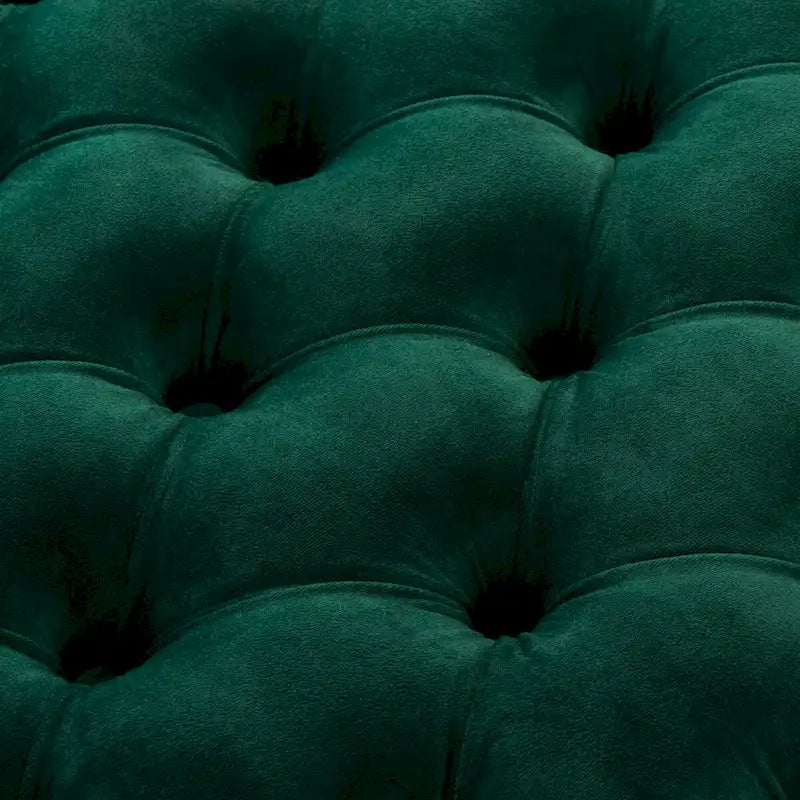 Tufted Velvet Ottoman