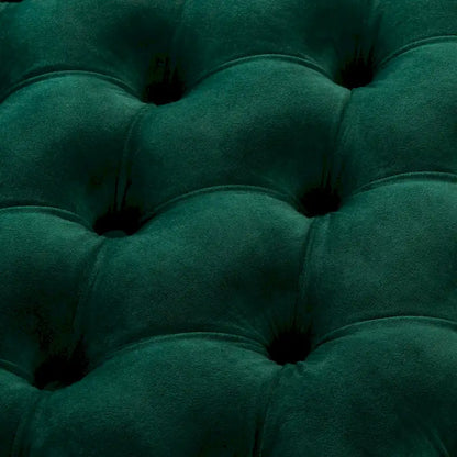 Tufted Velvet Ottoman