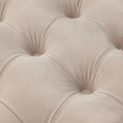 Tufted Velvet Ottoman