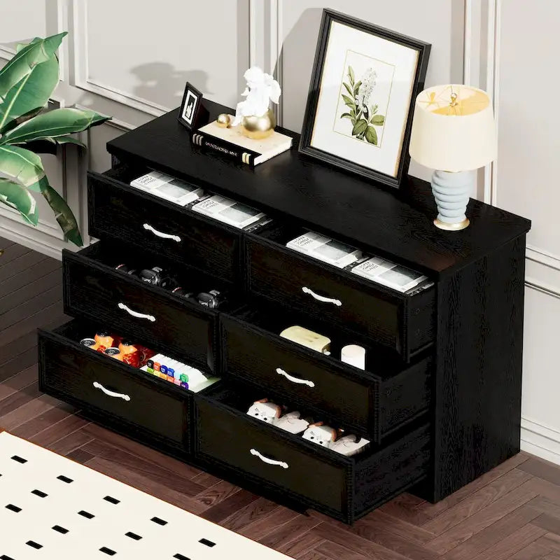 47.8 Modern Bedroom Chest with 6 Drawers Dresser